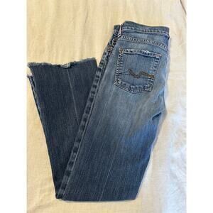 7 for All Mankind Vintage Y2K Low Rise Bootcut Denim Jeans Size: 26